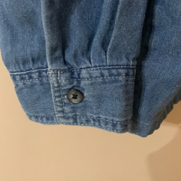 Christmas Denim button up - Picture 3 of 3